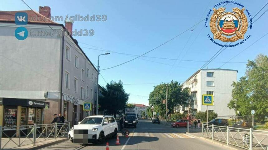 В Советске на улице Ленина водитель сбил пешехода, который переходил дорогу не по зебре - Новости Калининграда | Фото: ГАИ
