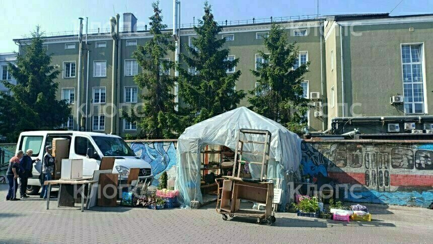 Овощное танго: снесённая палатка на Северном вокзале вернулась на старое место (видео)   - Новости Калининграда | Фото: «Клопс»