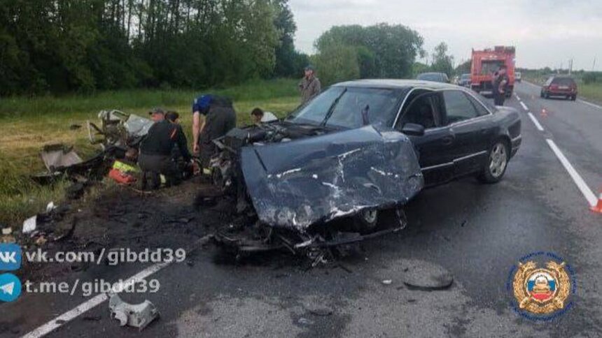 Против водителя легковушки, который устроил смертельное ДТП под Гурьевском, возбудили дело - Новости Калининграда | Фото: ГАИ Калининградской области 