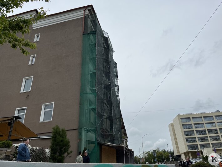 В «последнем доме Штайндамма» на Житомирской начали ремонтировать фасад (фото) - Новости Калининграда | Фото: «Клопс»