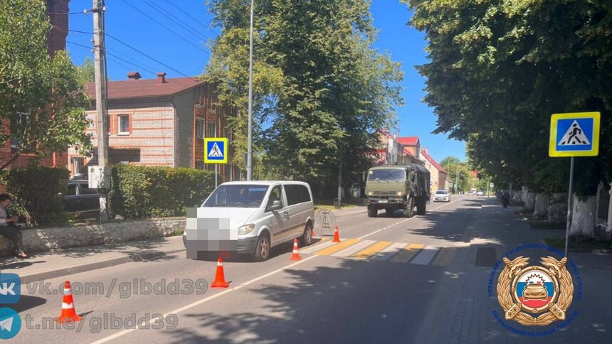 В Немане водитель легковушки сбил женщину, её увезли в больницу  - Новости Калининграда | Фото: ГАИ Калининградской области 