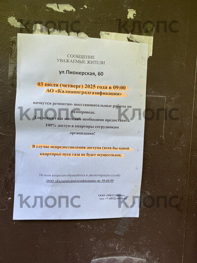 «Всё всухомятку и в холодном виде»: в Калининграде из-за «футбола» между ведомствами жильцы пятиэтажки маются без газа - Новости Калининграда | Фото: очевидцы