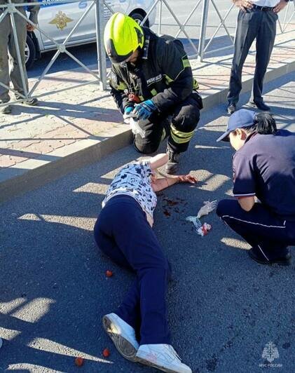 В Светлом 19-летний водитель сбил трёх женщин на пешеходном переходе (фото, видео)   - Новости Калининграда | Фото: ГУ МЧС России по Калининградской области