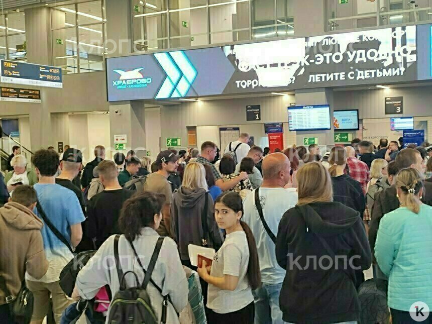 «Каждый раз лотерея — полетишь или просидишь до ночи?»: что творится в Храброво, где отменили и задержали десятки рейсов (фото)  - Новости Калининграда | Фото: «Клопс»