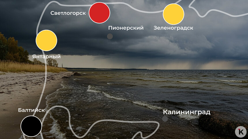 «У нас погоды нет»: ситуация на калининградском побережье 9 июля - Новости Калининграда | Иллюстрация: Ксения Александрова