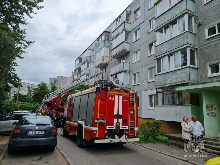 Дом, где произошёл пожар  | Фото: ГУ МЧС по Калининградской области 