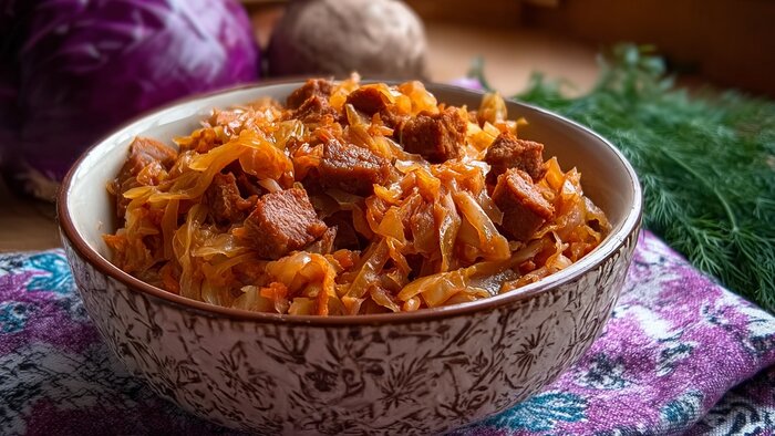 Рис с фруктами и грибная капуста: рецепты двух старинных блюд, которыми с аппетитом ужинали наши прабабушки - Новости Калининграда | Иллюстрация: Midjourney