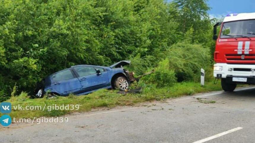 В Неманском районе водитель не справился с управлением, улетел в кювет и перевернулся - Новости Калининграда | Фото: ГАИ
