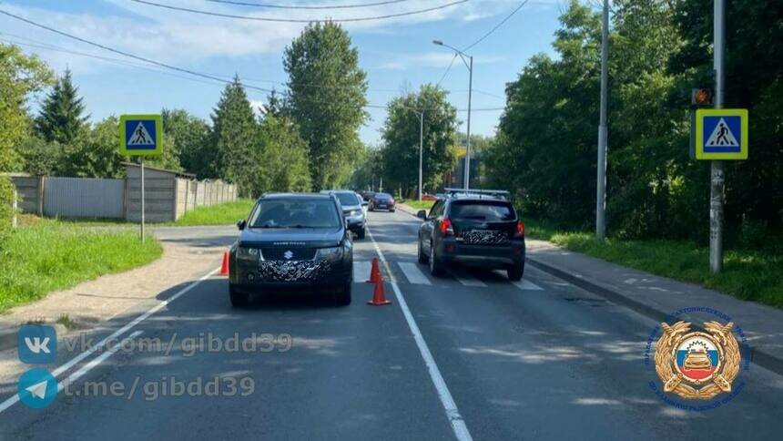 В Калининграде на Суворова водитель сбил пешехода на зебре - Новости Калининграда | Фото: ГАИ