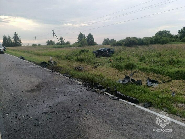Погибло два человека, троих госпитализировали: в Багратионовском округе произошло смертельное ДТП - Новости Калининграда | Фото: МЧС России