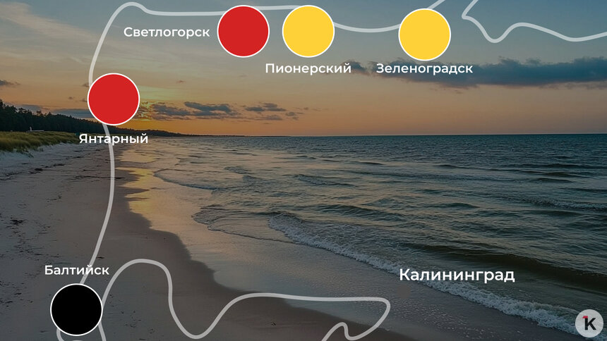 Тёплое море, но искупаться можно будет не везде: погода на калининградском побережье 12 августа   - Новости Калининграда | Иллюстрация: Ксения Александрова 