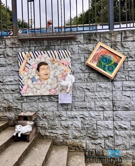 Свинья-копилка и картина на ретроковре: в Светлогорске прошёл фестиваль современного искусства (фото) | Фото: Оксана Сазонова