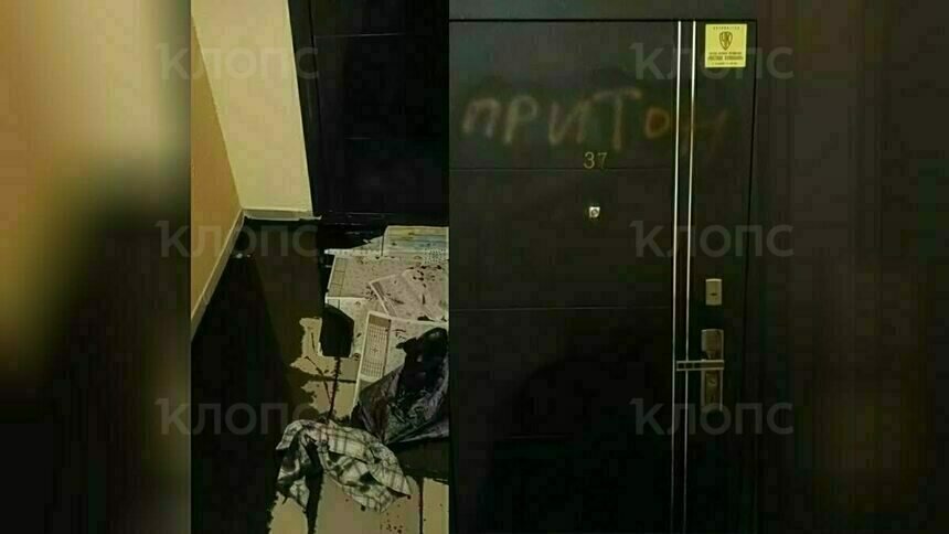 На дверях у почтенных калининградцев появилась надпись «Притон», а обшивку облили химией (фото)   - Новости Калининграда | Фото: Светлана Радионова