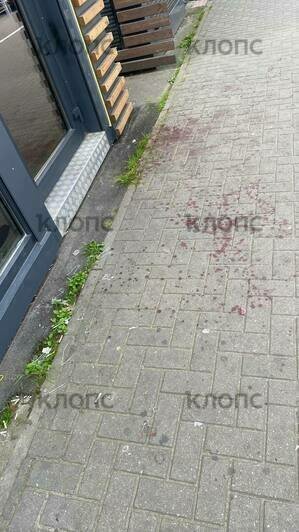 В центре Калининграда гуляка разбил витрину, поранился и вернулся в бар через час с забинтованной рукой (фото)   - Новости Калининграда | Фото: «Клопс»‎