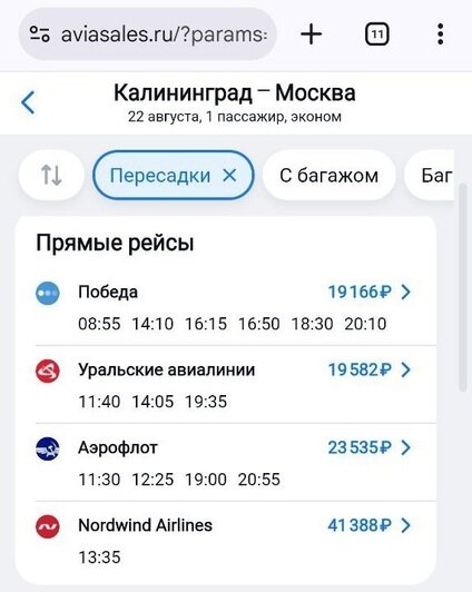 31 тысяча рублей за рейс до Питера: к концу лета улететь из Калининграда стало непомерно дорогим удовольствием   - Новости Калининграда | Скриншот агрегаторов «Авиасейлс» и Ozon
