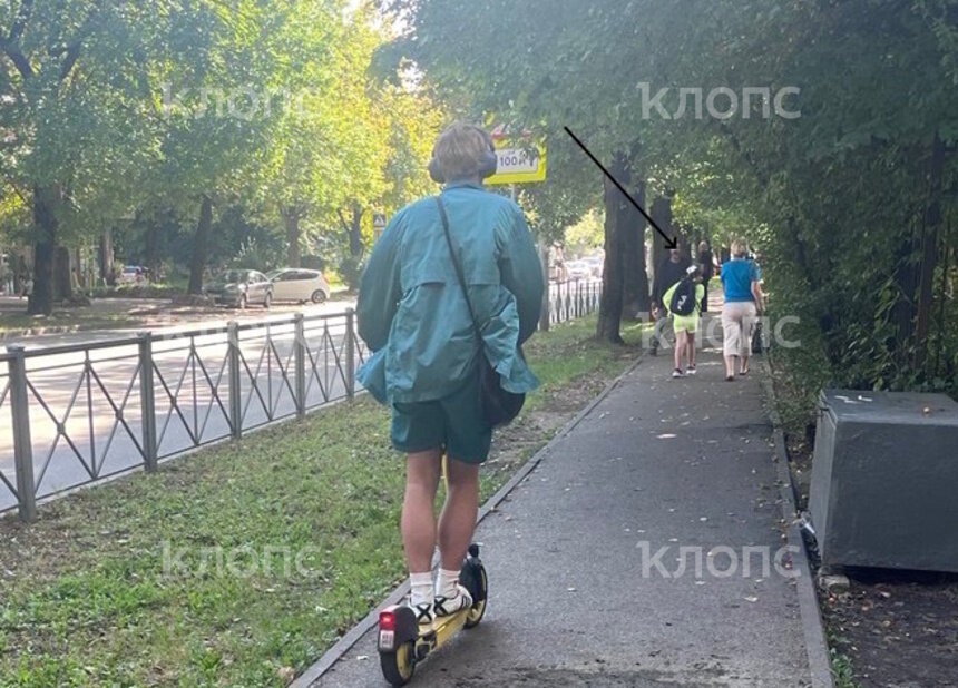 В Калининграде появился усатый ловец самокатчиков (фото) - Новости Калининграда | Фото читателя