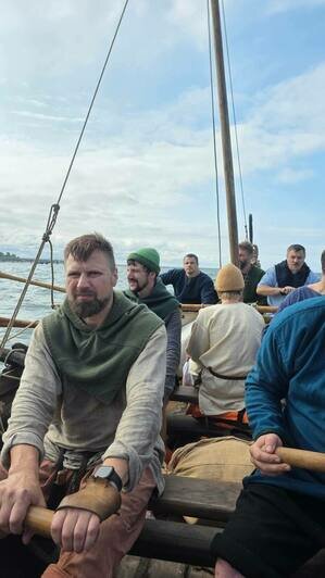 Драккар «Виндур» поселения викингов «Кауп» вышел в открытое море  - Новости Калининграда | Фото: «Кауп» 