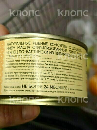 В калининградских супермаркетах продают пеламиду под видом тунца (фото)  - Новости Калининграда | Фото: «Клопс»