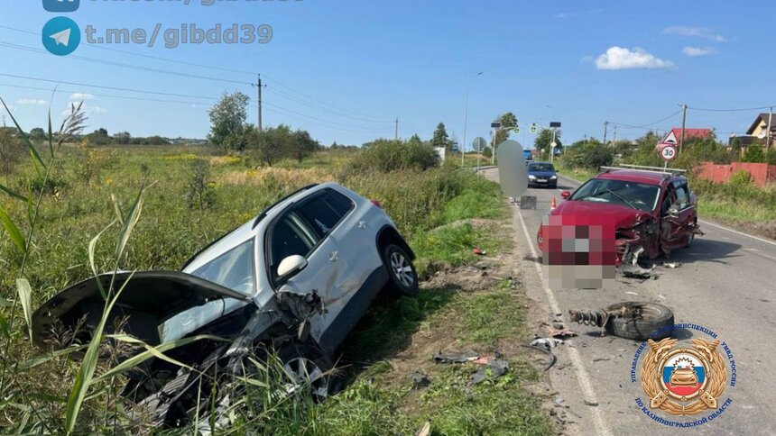 В ГАИ рассказали подробности аварии под Калининградом, где пострадал ребёнок - Новости Калининграда | Фото: ГАИ Калининградской области 