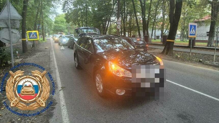 На окраине Калининграда Subaru сбил 84-летнюю пенсионерку на зебре - Новости Калининграда | Фото: Госавтоинспекция Калининградской области
