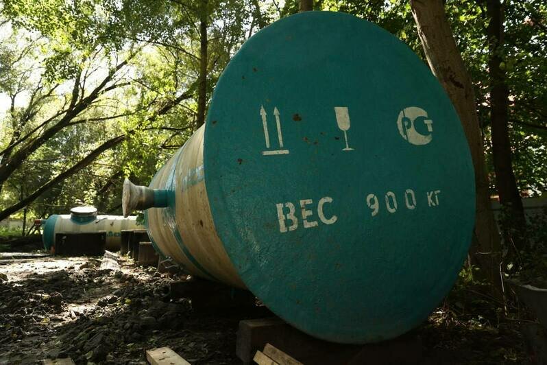 В Калининграде начали строить очистные для Верхнего озера (фото) - Новости Калининграда | Фото: телеграм-канал Елены Дятловой