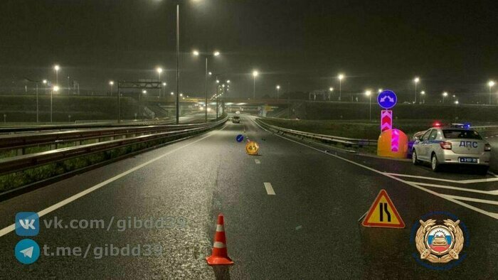 Место ДТП. | Фото: Госавтоинспекция Калининградской области