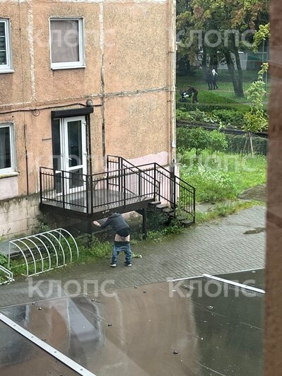 В центре Калининграда пьяный мужчина перепугал прохожих гневными речами и перформансами с раздеванием (фото, видео) - Новости Калининграда | Фото: очевидец 