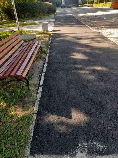 В Южном парке восстановили тротуар, повреждённый при ремонте теплотрассы (фото)  - Новости Калининграда | Фото: Дирекция ландшафтных парков 