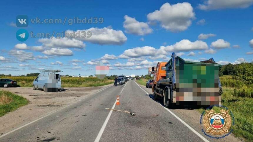 ДТП произошло в районе поселка Орловка | Фото: пресс-служба Госавтоинспекции Калининградской области