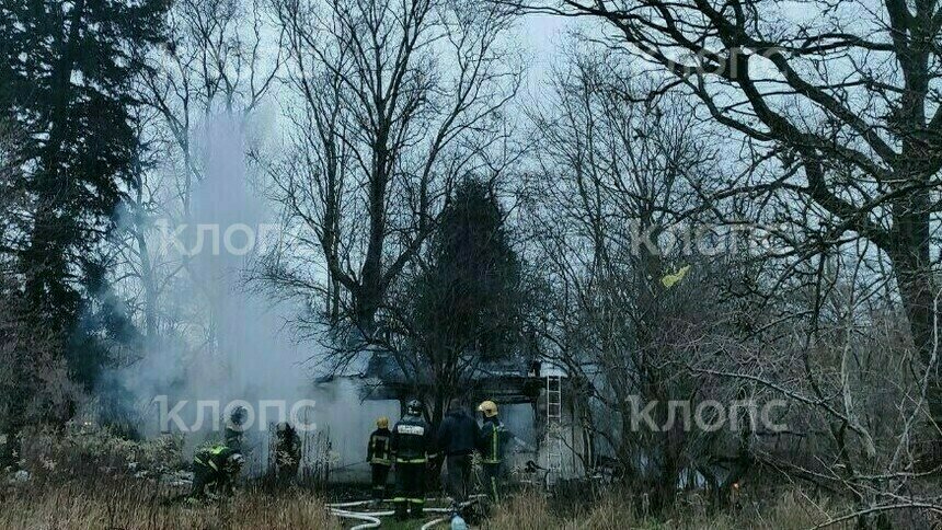 «Витя сгорел!»: в Калининграде заброшку охватило пламя, погиб мужчина - Новости Калининграда | Фото: очевидец 