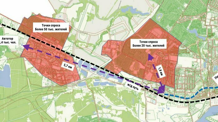 Перспективное развитие до микрорайона Александра Космодемьянского