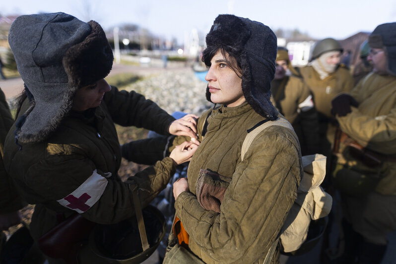 «За счастье Родины своей на поле боя умереть»: в Багратионовске прошла реконструкция взятия Прейсиш-Эйлау (фоторепортаж) - Новости Калининграда | Фото: Александр Подгорчук / «Клопс»