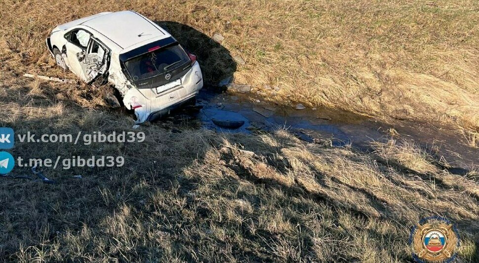 В Гурьевском районе в аварии с тремя машинами пострадала девочка, которой нет и двух лет - Новости Калининграда | Фото: ГАИ региона