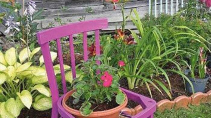 Был стул, а стало кашпо