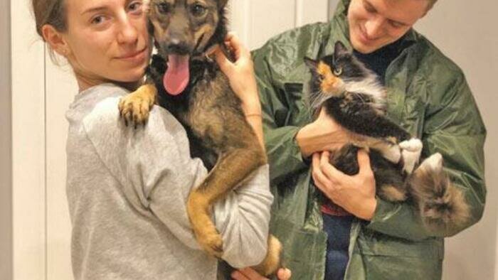 Избитая год назад до полусмерти  живодерами собачка Муха – дома!