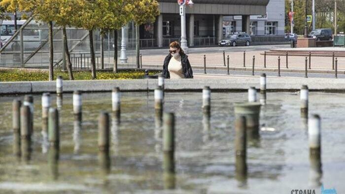 Фонтаны Калининграда пока молчат