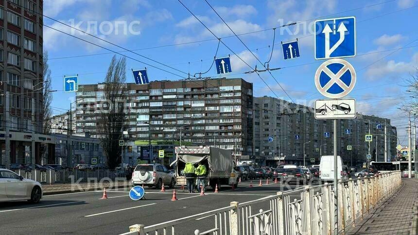 В Калининграде на 9 Апреля снесли шумовые полосы (фото) - Новости Калининграда | Фото: «Клопс»