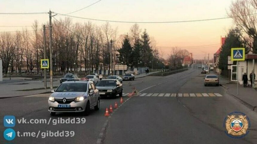 В Полесске водитель сбил пешехода из-за слепящего солнца - Новости Калининграда | Фото: ГАИ