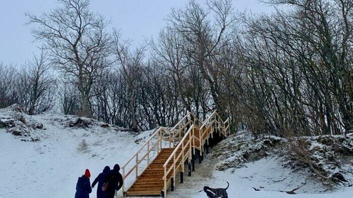 В Зеленоградске появились новые спуски к морю