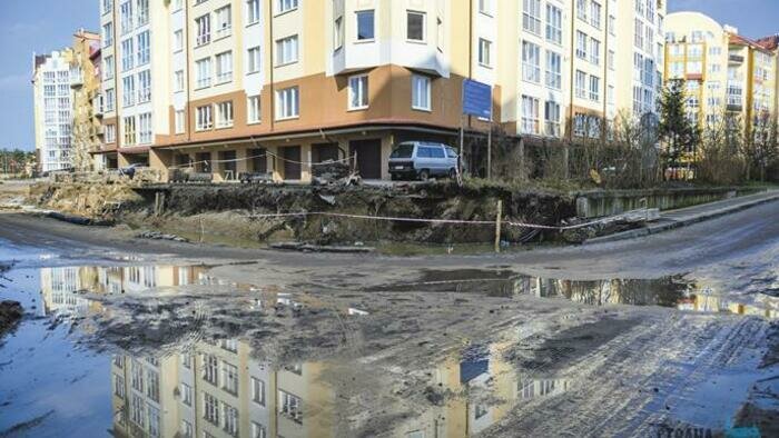 Дом в Зеленоградске «сняли» с обрыва 