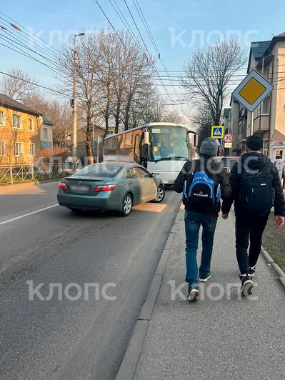 На Батальной произошли сразу два ДТП с автобусами, улица встала в пробке (фото, видео)  - Новости Калининграда | Фото: очевидец 
