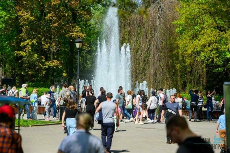В Калининграде заработали фонтаны