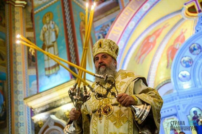 В калининградских храмах прошли ночные рождественские богослужения