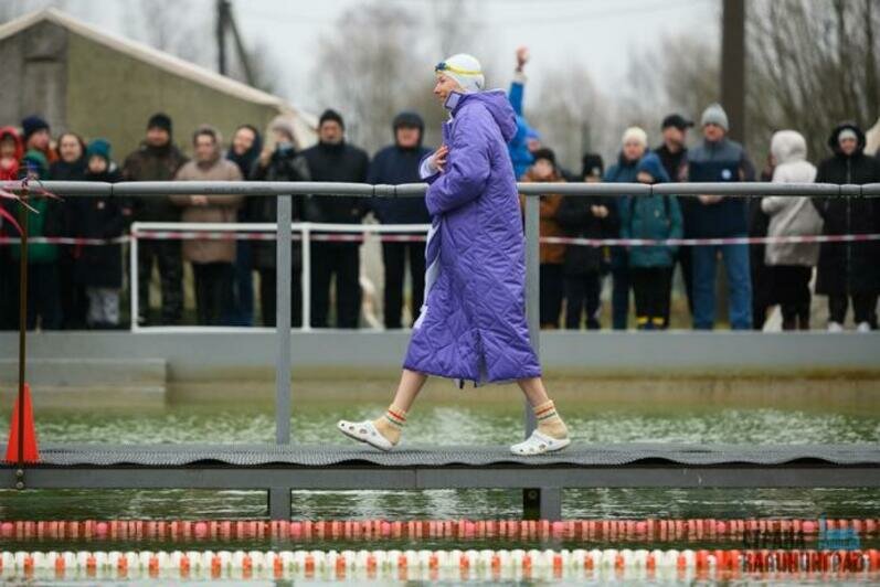 Моржи в Славске. Февраль 2024