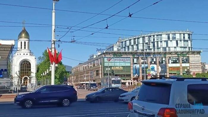 Улицу Баранова в центре Калининграда перекрывают 8 и 9 мая