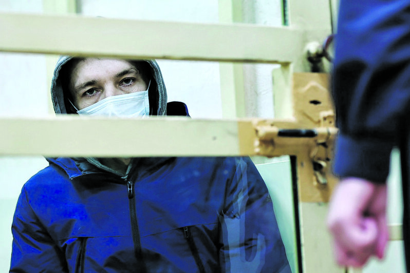 Обвиняемый в убийстве пасынка в зале суда | Фото: Александр Подгорчук