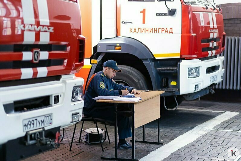 Вот так выглядит обычное утро пожарной части | Фото: Александр Подгорчук / «Клопс»