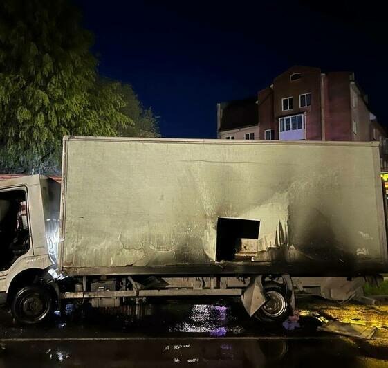 Двое калининградцев провели ночное шоу в Светлом, за 70 тысяч согласившись превратить грузовик в факел - Новости Калининграда | Фото: пресс-служба прокуратуры Калининградской области