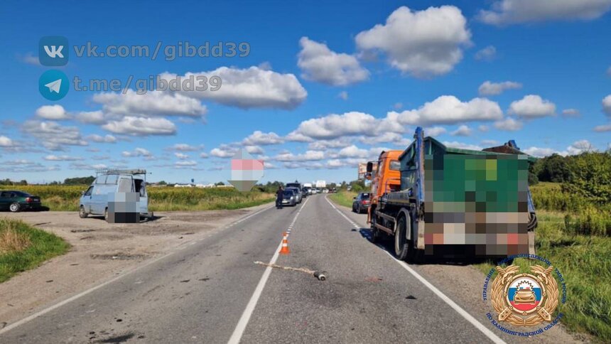 По ДТП под Калининградом, где мотоциклист погиб под колёсами грузовика, возбудили дело  - Новости Калининграда | Фото: УМВД Калининградской области 