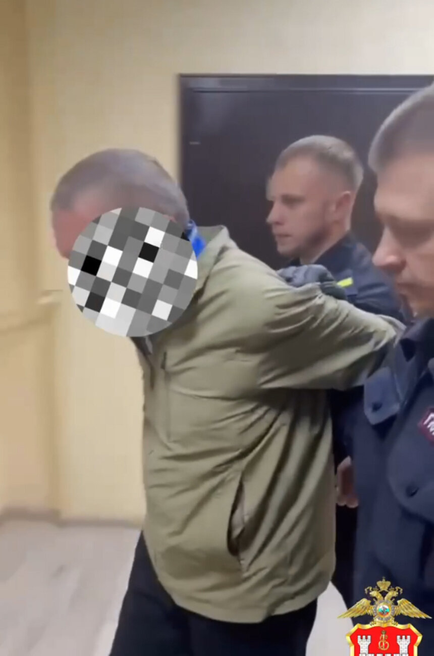 Задержание подозреваемого |  Кадр видео УМВД России по Калининградской области